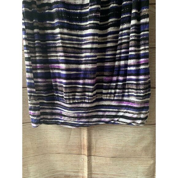 Pre Owned Women’s Daisy Fuentes Casual Festive Stripe Tank Top Sz Med Comfort - Picture 3 of 5